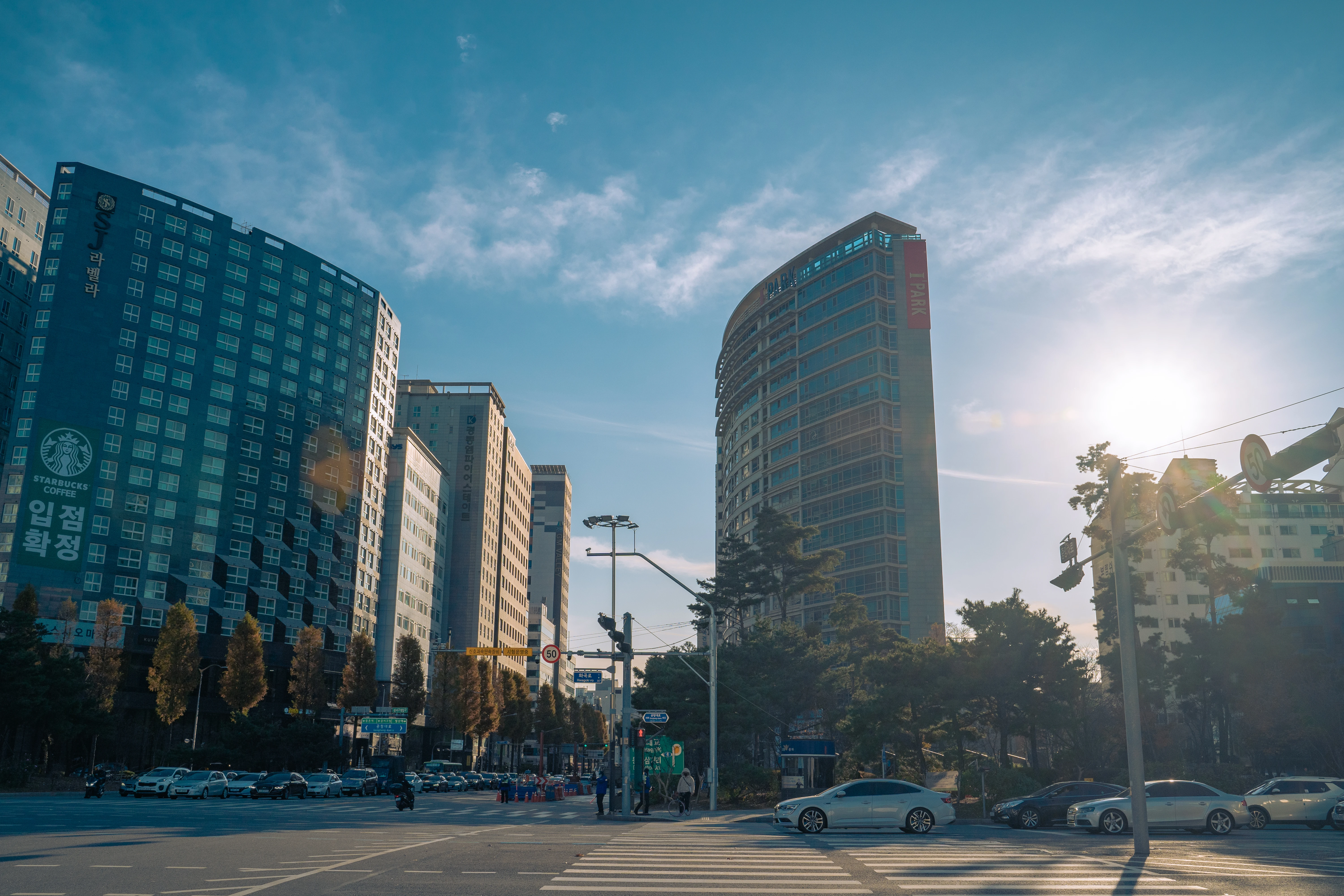 Urban Elegance Under the Morning Sun
